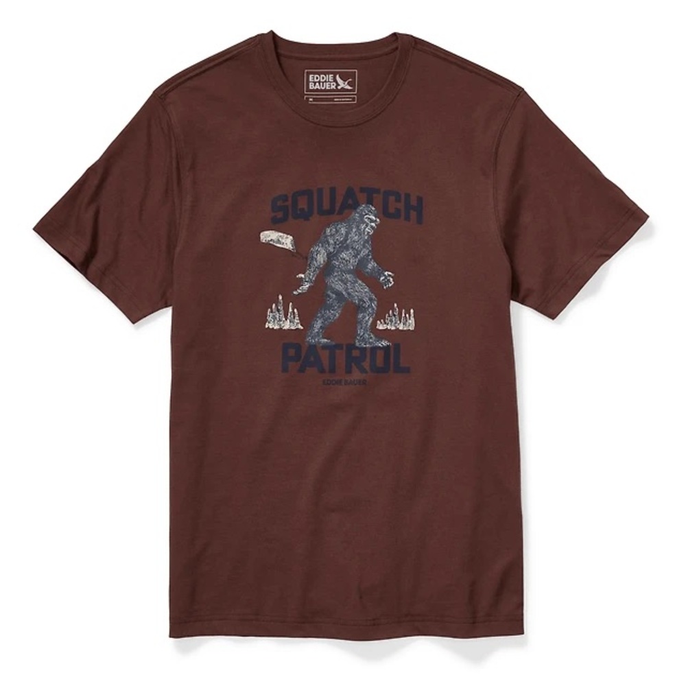 Eddie Bauer Dark Brown Squatch Patrol Tee